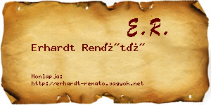 Erhardt Renátó névjegykártya